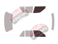 Gabarit vitrage - kit vitres avant - Honda Civic (4) Berline 4 portes (1987 - 1991) Gabarit vitrage - kit vitres avant - Honda Civic (4) Berline 4 portes (1987 - 1991)