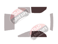 Gabarit vitrage - kit vitres avant - Honda CR-X (1) Coupe 3 portes (1983 - 1987)