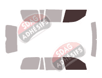 Gabarit vitrage - kit vitres avant - Honda Pilot (1) 5 portes (2003 - 2008)