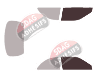 Gabarit vitrage - kit vitres avant - Hyundai Accent (1) 3 portes (1995 - 2000)
