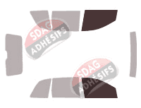 Gabarit vitrage - kit vitres avant - Hyundai Matrix 5 portes (2001 - 2009)