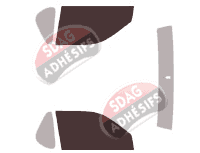 Gabarit vitrage - kit vitres avant - Isuzu Amigo Pick-up 2 portes (1998 - 2004)