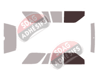 Gabarit vitrage - kit vitres avant - Isuzu Rodeo (2) 5 portes (1993 - 1998)