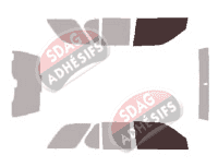 Gabarit vitrage - kit vitres avant - Isuzu Rodeo (3) 5 portes (1998 - 2005)