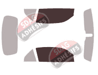 Gabarit vitrage - kit vitres avant - Jaguar XK Cabriolet 2 portes (1997 - 2006)