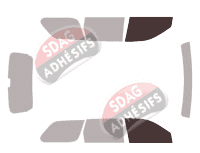 Gabarit vitrage - kit vitres avant - Jeep Grand Cherokee (3) 5 portes (2005 - 2010)