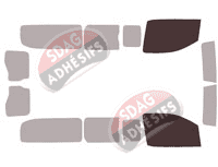 Gabarit vitrage - kit vitres avant - Opel Vivaro (C) Long 5/6 portes (depuis 2019) Gabarit vitrage - kit vitres avant - Opel Vivaro (C) Long 5/6 portes (depuis 2019)