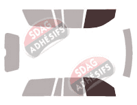 Gabarit vitrage - kit vitres avant - Jeep Grand Cherokee (2) 5 portes (1999 - 2005)