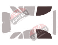 Gabarit vitrage - kit vitres avant - Kia Sorento (1) 5 portes (2002 - 2010)