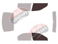 Gabarit vitrage - kit vitres avant - Kia Spectra (1) Berline 5 portes (1998 - 2004)
