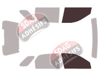 Gabarit vitrage - kit vitres avant - Kia Sportage (2) 5 portes (2004 - 2010)