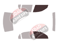 Gabarit vitrage - kit vitres avant - Lancia Thesis Berline 4 portes (2001 - 2010)