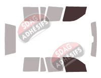 Gabarit vitrage - kit vitres avant - Land Rover Freelander (1) 5 portes (1998 - 2006)