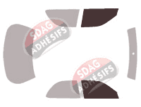 Gabarit vitrage - kit vitres avant - Lexus ES (2) Berline 4 portes (1991 - 1996) Gabarit vitrage - kit vitres avant - Lexus ES (2) Berline 4 portes (1991 - 1996)