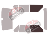 Gabarit vitrage - kit vitres avant - Bmw Serie 5 / i5 (1) Berline 4 portes (1972 - 1987)