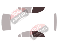 Gabarit vitrage - kit vitres avant - Lincoln Zephyr Berline 4 portes (2005 - 2006)
