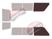 Gabarit vitrage - kit vitres avant - Toyota Land Cruiser (7) LJ73 2 Portes Arriere 4 portes (1985 - 1996) Gabarit vitrage - kit vitres avant - Toyota Land Cruiser (7) LJ73 2 Portes Arriere 4 portes (1985 - 1996)