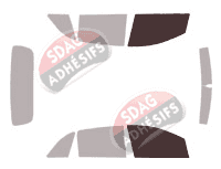 Gabarit vitrage - kit vitres avant - Mercedes-Benz Classe B (1) 5 portes (2005 - 2012) Gabarit vitrage - kit vitres avant - Mercedes-Benz Classe B (1) 5 portes (2005 - 2012)