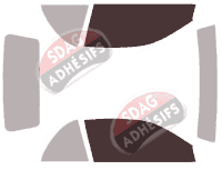 Gabarit vitrage - kit vitres avant - Bmw Serie 3 (4) Cabriolet 2 portes (1999 - 2005)