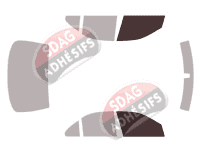 Gabarit vitrage - kit vitres avant - Mercedes-Benz Classe S (3) Courte Berline 4 portes (1999 - 2005)