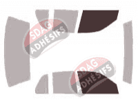 Gabarit vitrage - kit vitres avant - Mercury Grand Marquis (3) Berline 4 portes (2000 - 2009)