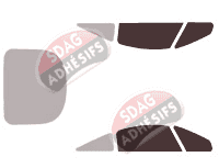 Gabarit vitrage - kit vitres avant - Mitsubishi Eclipse (4) Coupe 3 portes (2005 - 2012)