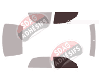 Gabarit vitrage - kit vitres avant - Mitsubishi Diamante (2) Berline 4 portes (2000 - 2006)