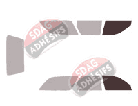 Gabarit vitrage - kit vitres avant - Mitsubishi Diamante (1) Break 5 portes (1990 - 1996)