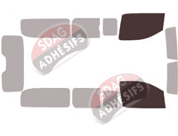 Gabarit vitrage - kit vitres avant - Opel Vivaro (C) Long 4/5 portes (depuis 2019) Gabarit vitrage - kit vitres avant - Opel Vivaro (C) Long 4/5 portes (depuis 2019)