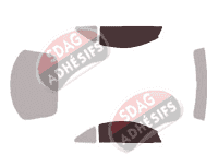 Gabarit vitrage - kit vitres avant - Mitsubishi Eclipse (3) Coupe 3 portes (2000 - 2005) Gabarit vitrage - kit vitres avant - Mitsubishi Eclipse (3) Coupe 3 portes (2000 - 2005)