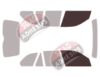 Gabarit vitrage - kit vitres avant - Bmw X5 (1) 5 portes (1999 - 2006)