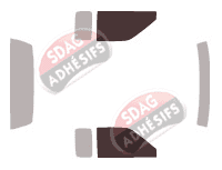Gabarit vitrage - kit vitres avant - Nissan Frontier (1) Pick-up 2 portes (1998 - 2004)