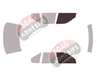 Gabarit vitrage - kit vitres avant - Nissan Maxima (3) Berline 4 portes (1989 - 1995)