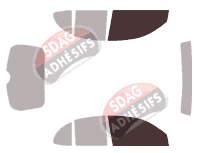 Gabarit vitrage - kit vitres avant - Nissan Micra (3) 5 portes (2002 - 2010) Gabarit vitrage - kit vitres avant - Nissan Micra (3) 5 portes (2002 - 2010)