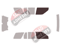 Gabarit vitrage - kit vitres avant - Nissan Pathfinder (2) 5 portes (1996 - 2000)