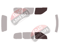 Gabarit vitrage - kit vitres avant - Nissan Quest (2) 5 portes (1999 - 2003)