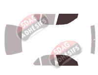 Gabarit vitrage - kit vitres avant - Nissan Sentra (5) Berline 4 portes (1999 - 2006)