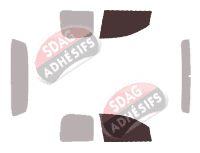 Gabarit vitrage - kit vitres avant - Nissan Titan (1) King Cab Pick-up 4 portes (2004 - 2016)