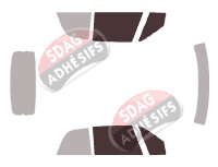 Gabarit vitrage - kit vitres avant - Opel Astra (F) Cabriolet 2 portes (1993 - 2002) Gabarit vitrage - kit vitres avant - Opel Astra (F) Cabriolet 2 portes (1993 - 2002)