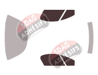 Gabarit vitrage - kit vitres avant - Opel Tigra Coupe 3 portes (1994 - 2001)
