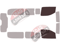 Gabarit vitrage - kit vitres avant - Opel Vivaro (C) Long 4/5 portes (depuis 2019) Gabarit vitrage - kit vitres avant - Opel Vivaro (C) Long 4/5 portes (depuis 2019)