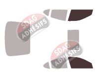 Gabarit vitrage - kit vitres avant - Pontiac Grand Prix (7) Berline 4 portes (2004 - 2008)