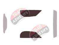 Gabarit vitrage - kit vitres avant - Pontiac Solstice Cabriolet 2 portes (2005 - 2009)