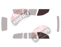 Gabarit vitrage - kit vitres avant - Renault Megane (1) Break 5 portes (1995 - 2003)