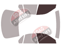 Gabarit vitrage - kit vitres avant - Rover 600 Berline 4 portes (1992 - 1999) Gabarit vitrage - kit vitres avant - Rover 600 Berline 4 portes (1992 - 1999)