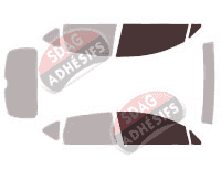 Gabarit vitrage - kit vitres avant - Seat Altea (1) 5 portes (2004 - 2009)
