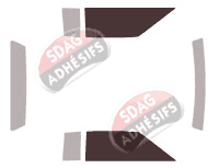 Gabarit vitrage - kit vitres avant - Cadillac Biarritz Cabriolet 2 portes (1979 - 1985)