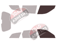 Gabarit vitrage - kit vitres avant - Alfa Romeo 156 Sport Wagon Break 5 portes (2000 - 2006)