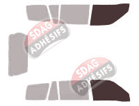 Gabarit vitrage - kit vitres avant - Suzuki Grand Vitara (2) XL7 5 portes (2001 - 2006)