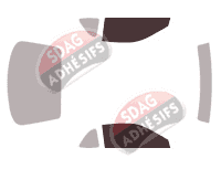 Gabarit vitrage - kit vitres avant - Toyota Paseo Coupe 2 portes (1991 - 1995)